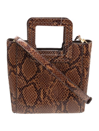 Staud Embossed Leather Shoulder Bag