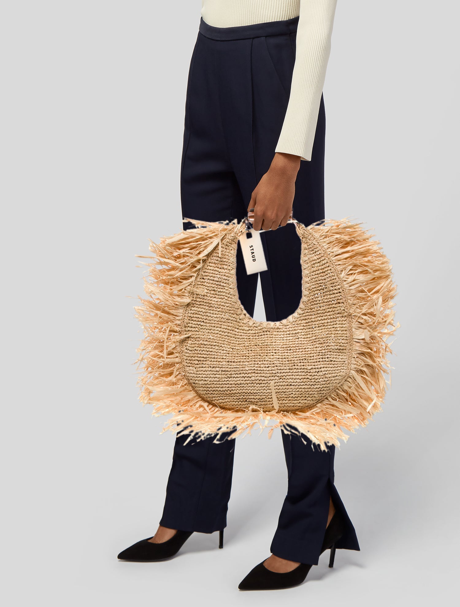 Staud Straw Shoulder Bag w/ Tags