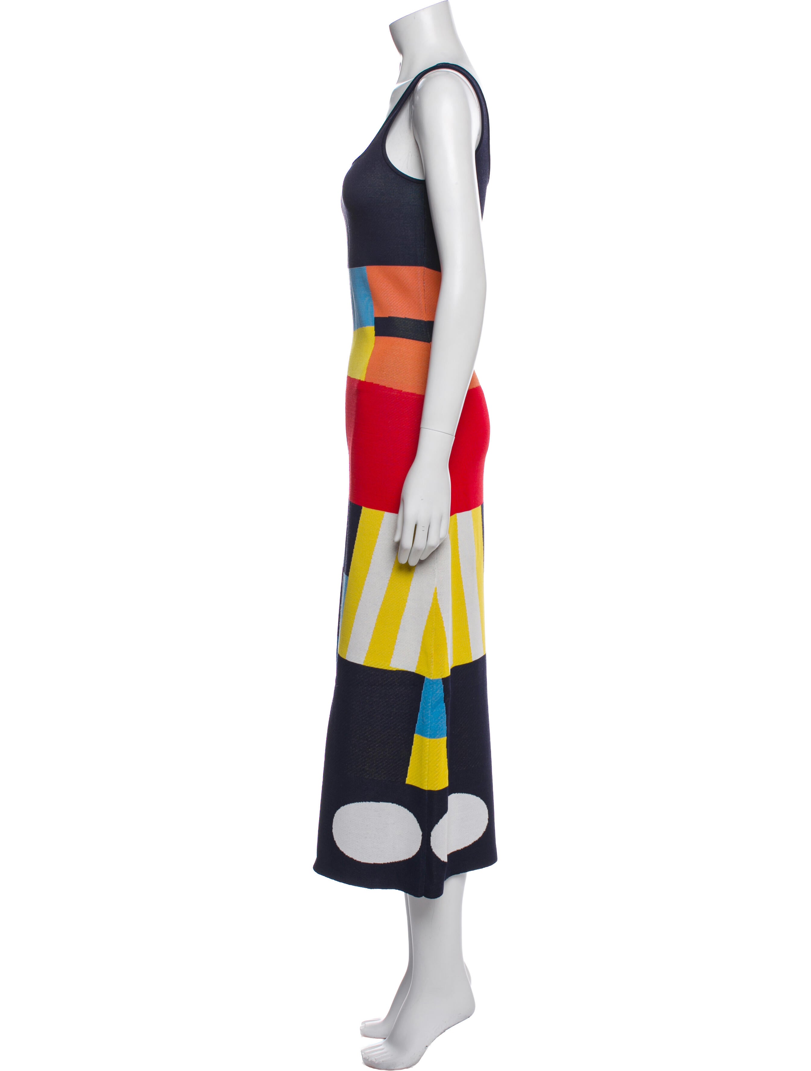 Staud Printed Long Dress