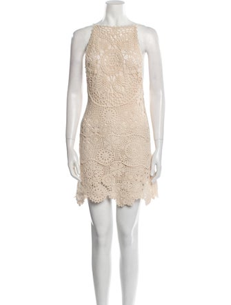 Staud Colorblock Pattern Mini Dress