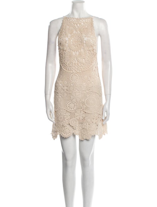 Staud Colorblock Pattern Mini Dress