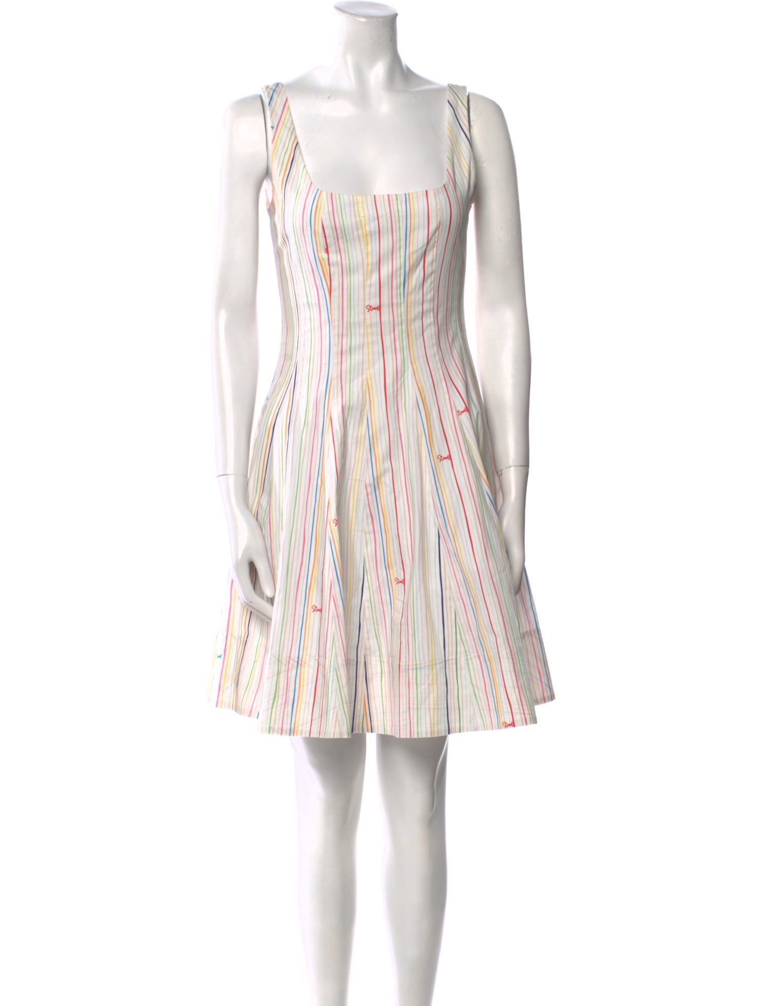 Staud Striped Mini Dress