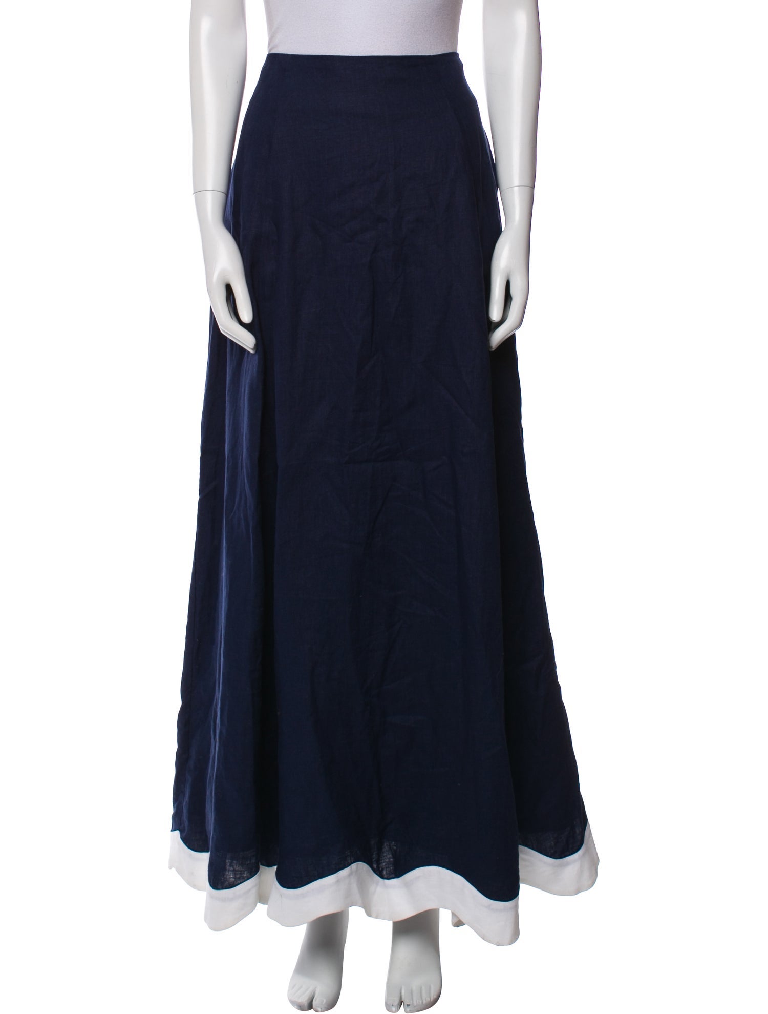 Staud Linen Long Skirt