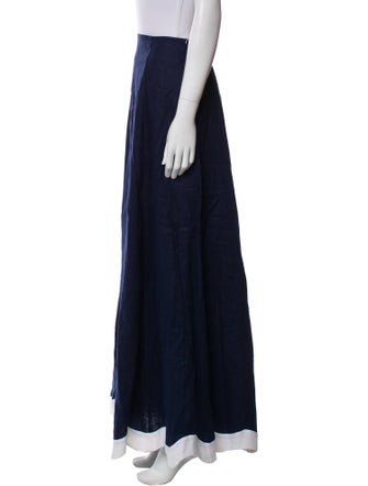 Staud Linen Long Skirt