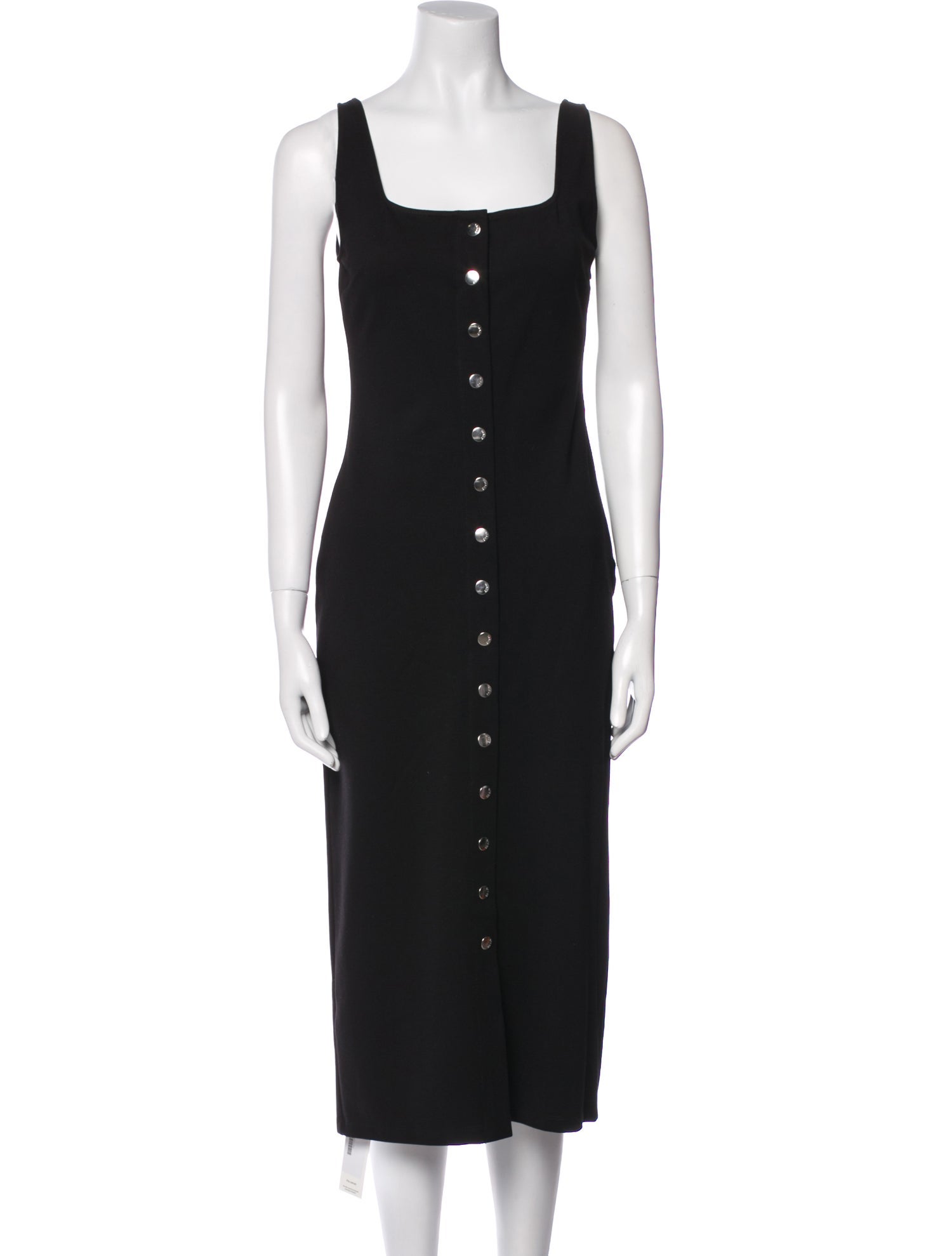 Staud Square Neckline Midi Length Dress