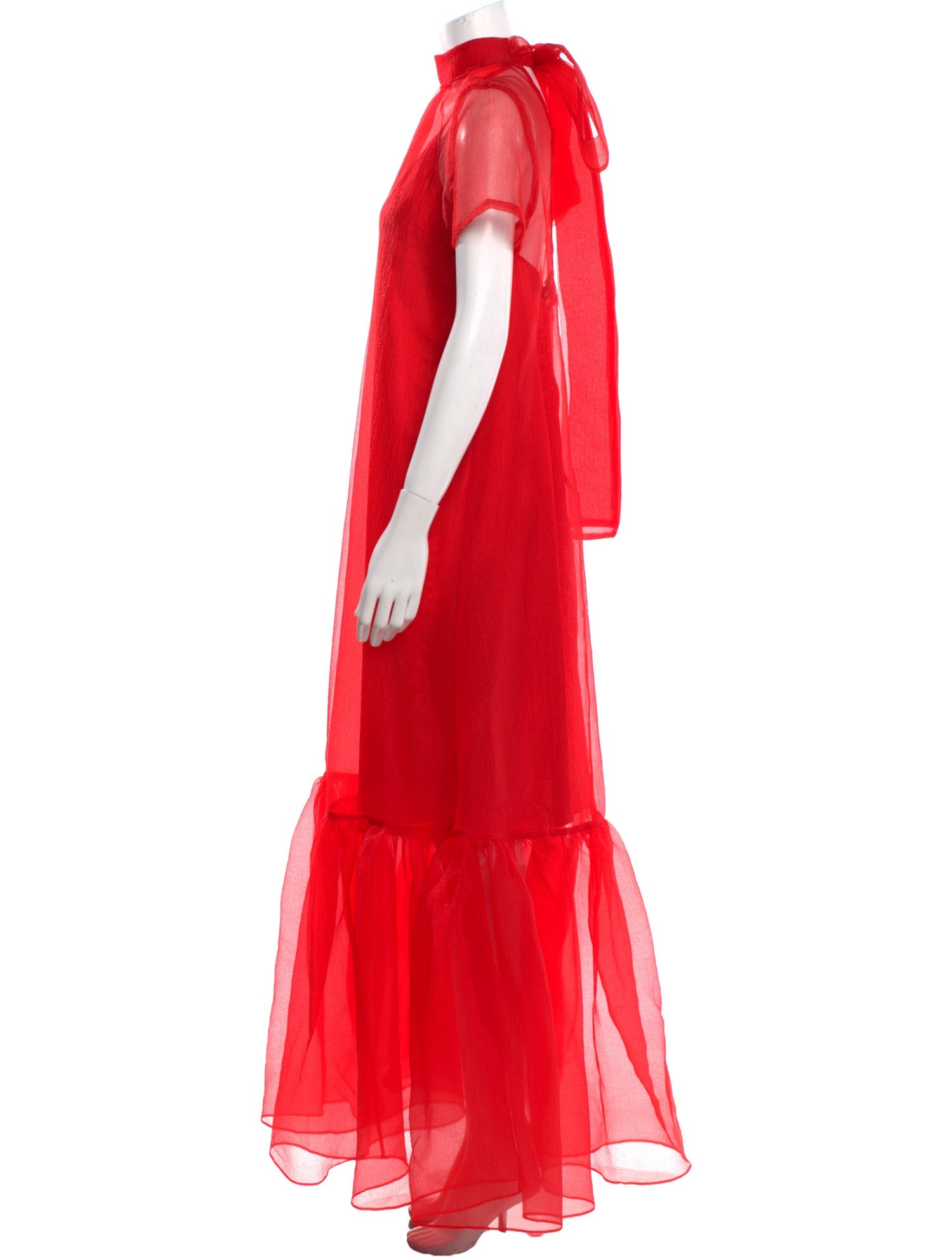 Staud Mock Neck Long Dress