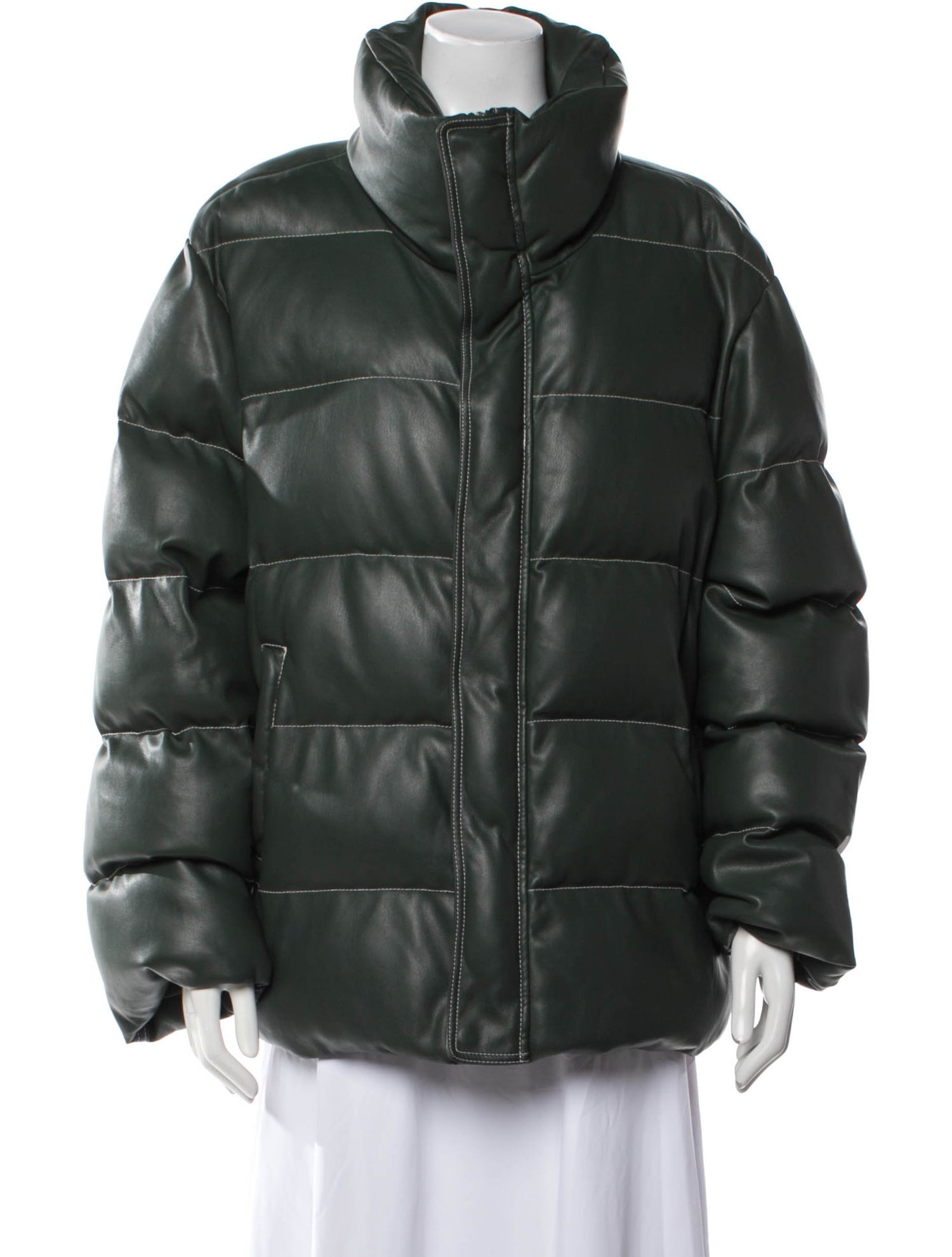 Staud Faux Leather Coat