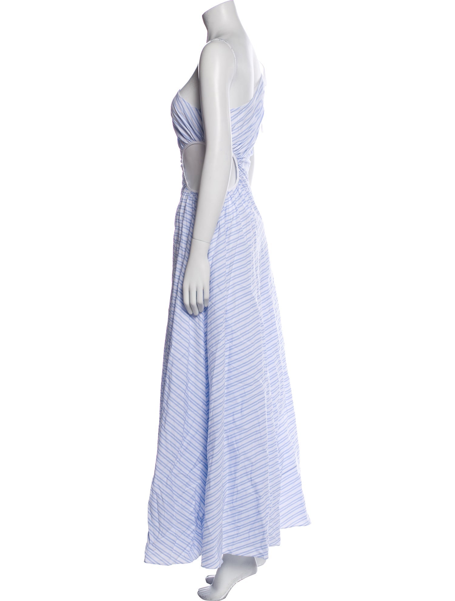 Staud Striped Long Dress