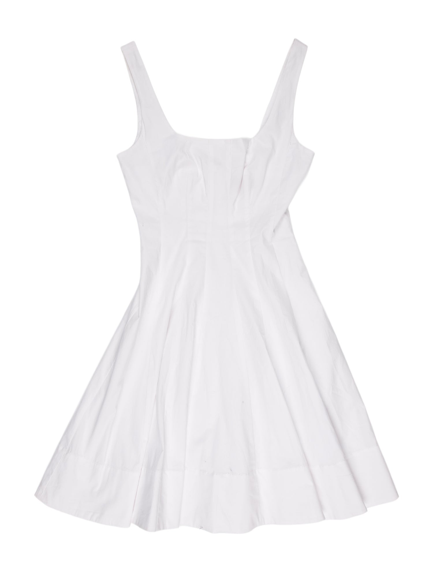 Staud Square Neckline Mini Dress