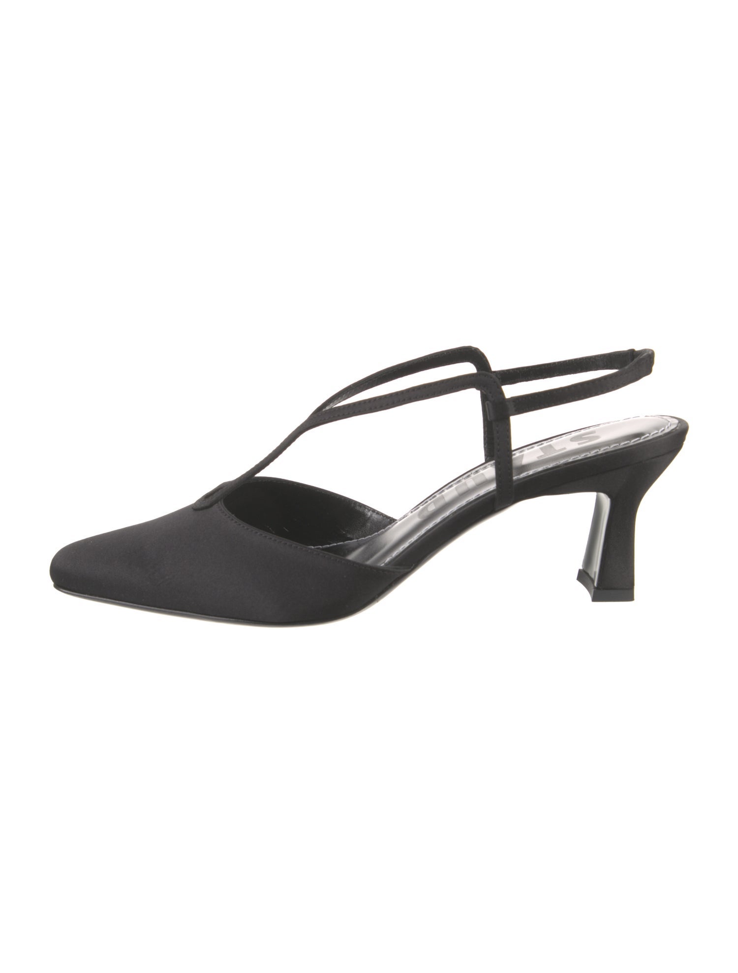 Staud Satin T-Strap Pumps