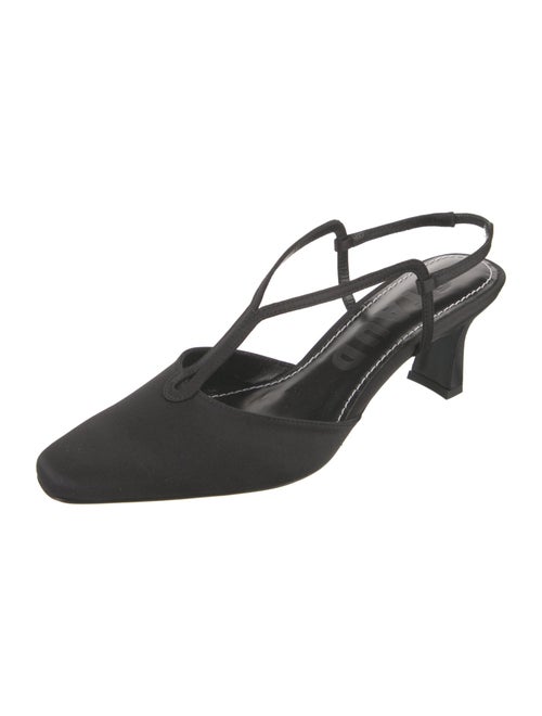 Staud Satin T-Strap Pumps