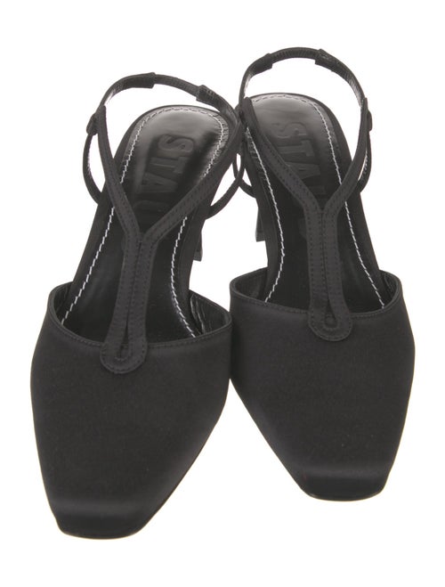 Staud Satin T-Strap Pumps