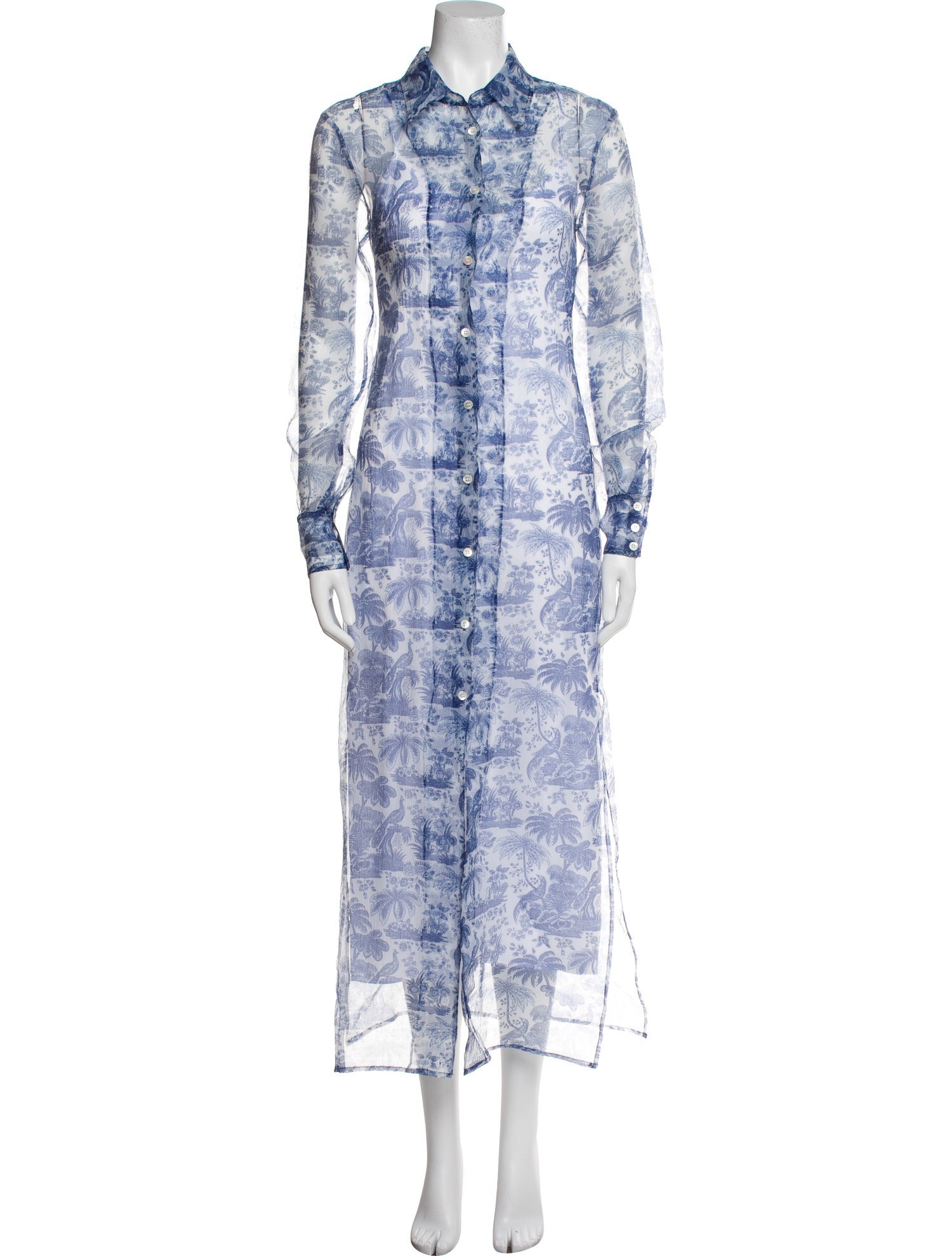 Staud Printed Long Dress