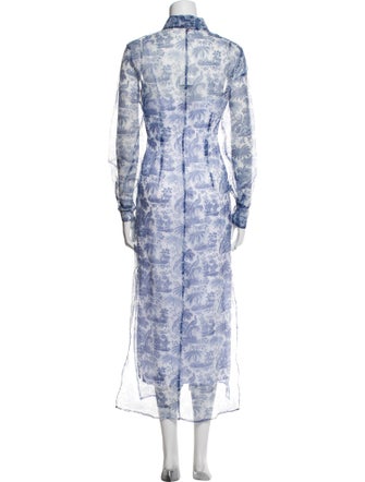 Staud Printed Long Dress