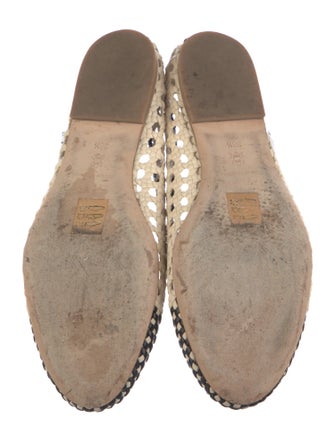 Staud Leather Colorblock Pattern Flats