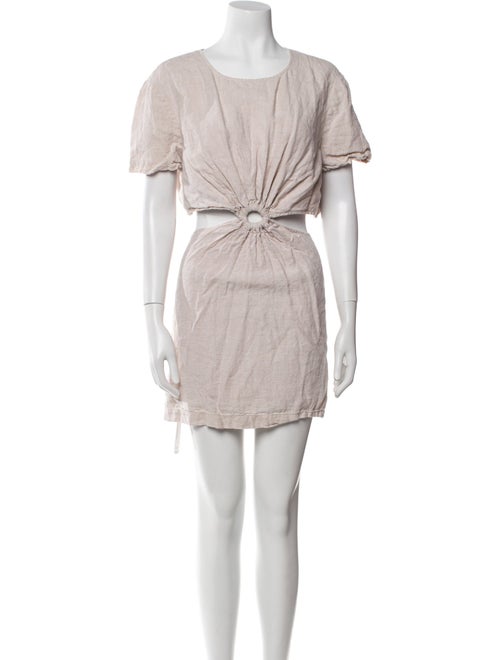 Staud Linen Mini Dress