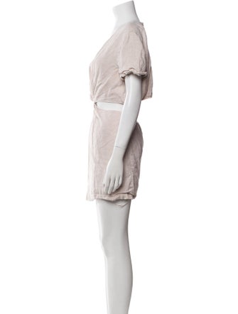 Staud Linen Mini Dress