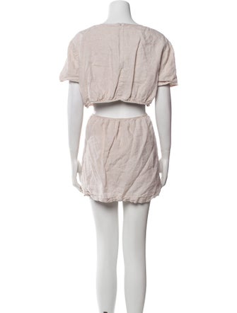 Staud Linen Mini Dress