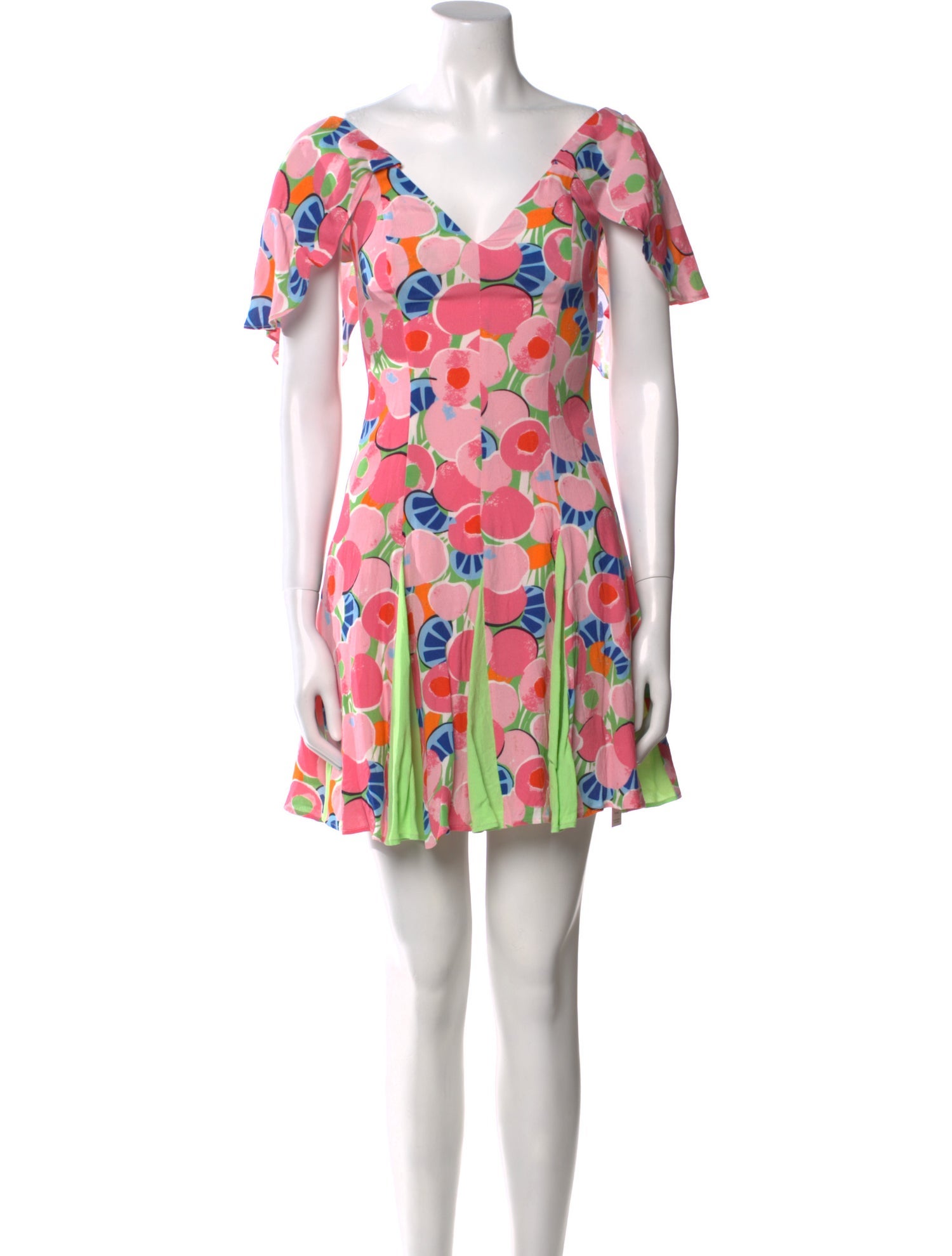 Staud Floral Print Mini Dress