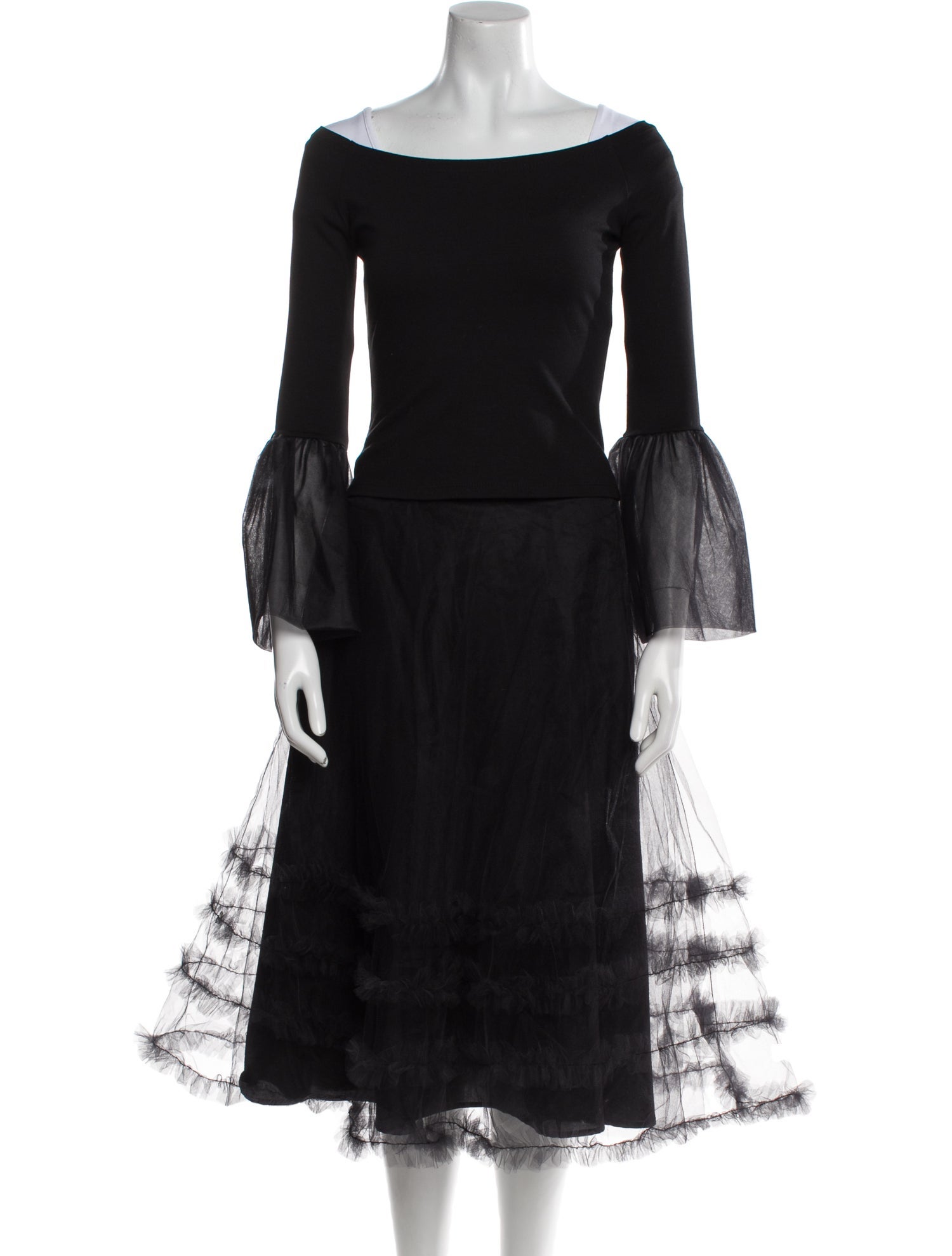 Staud Printed Ruffle Embellishment Skirt Set