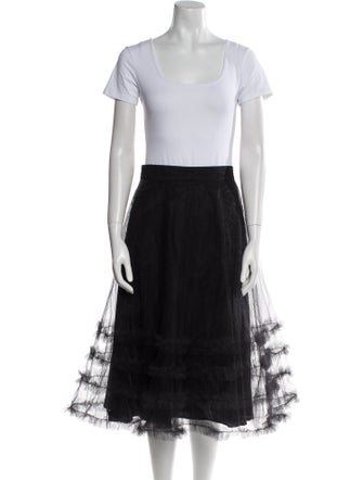 Staud Printed Ruffle Embellishment Skirt Set