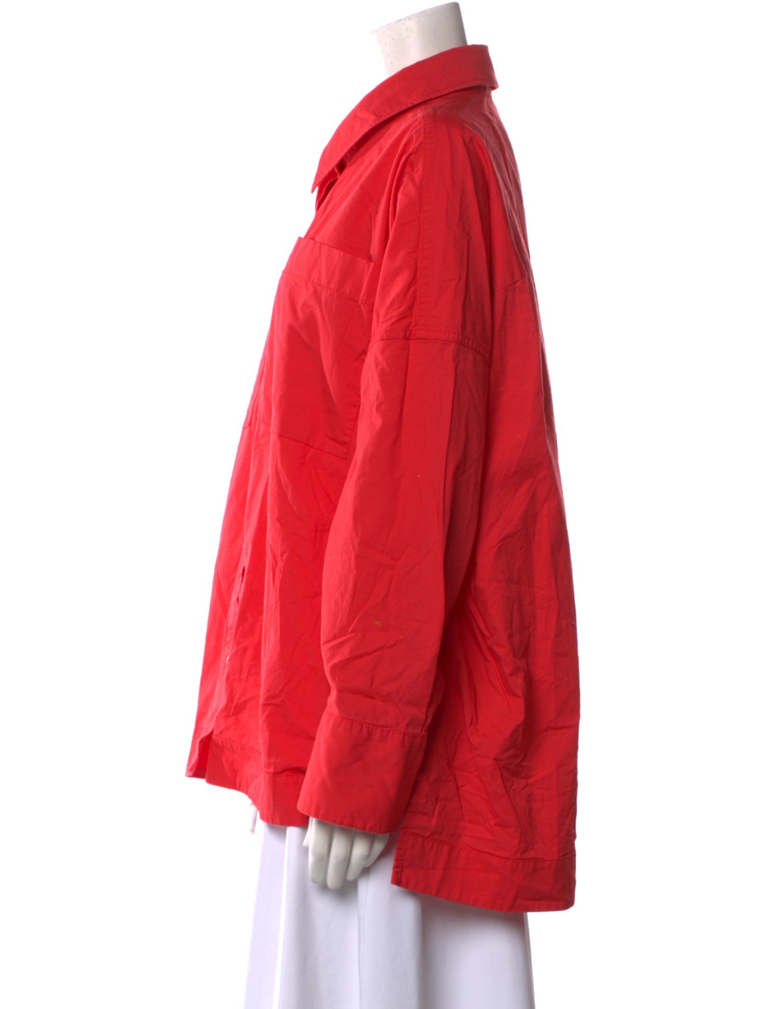 Staud Long Sleeve Button-Up Top