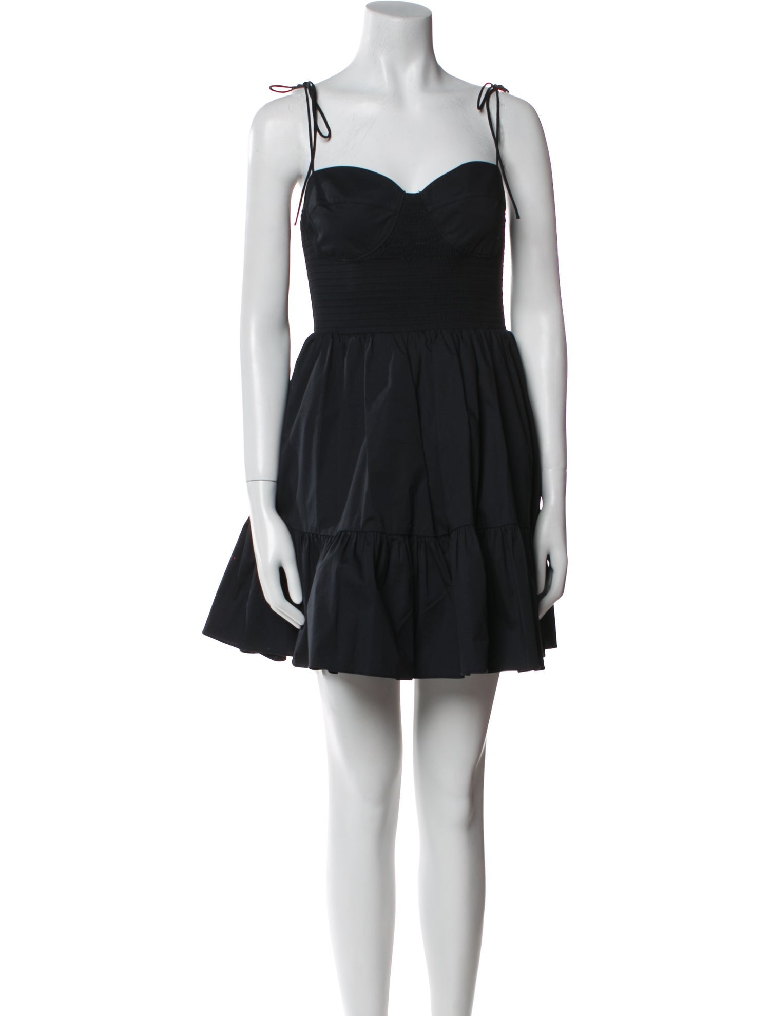 Staud Square Neckline Mini Dress