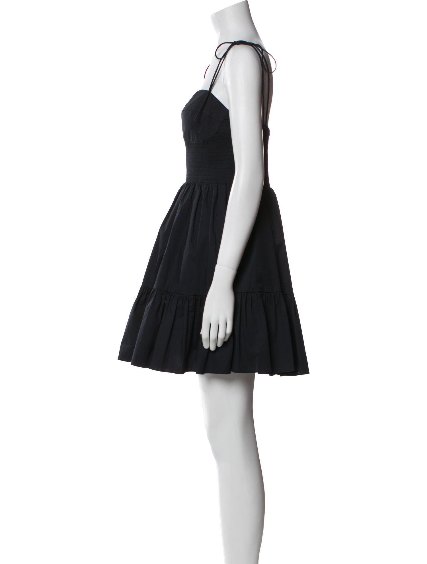 Staud Square Neckline Mini Dress