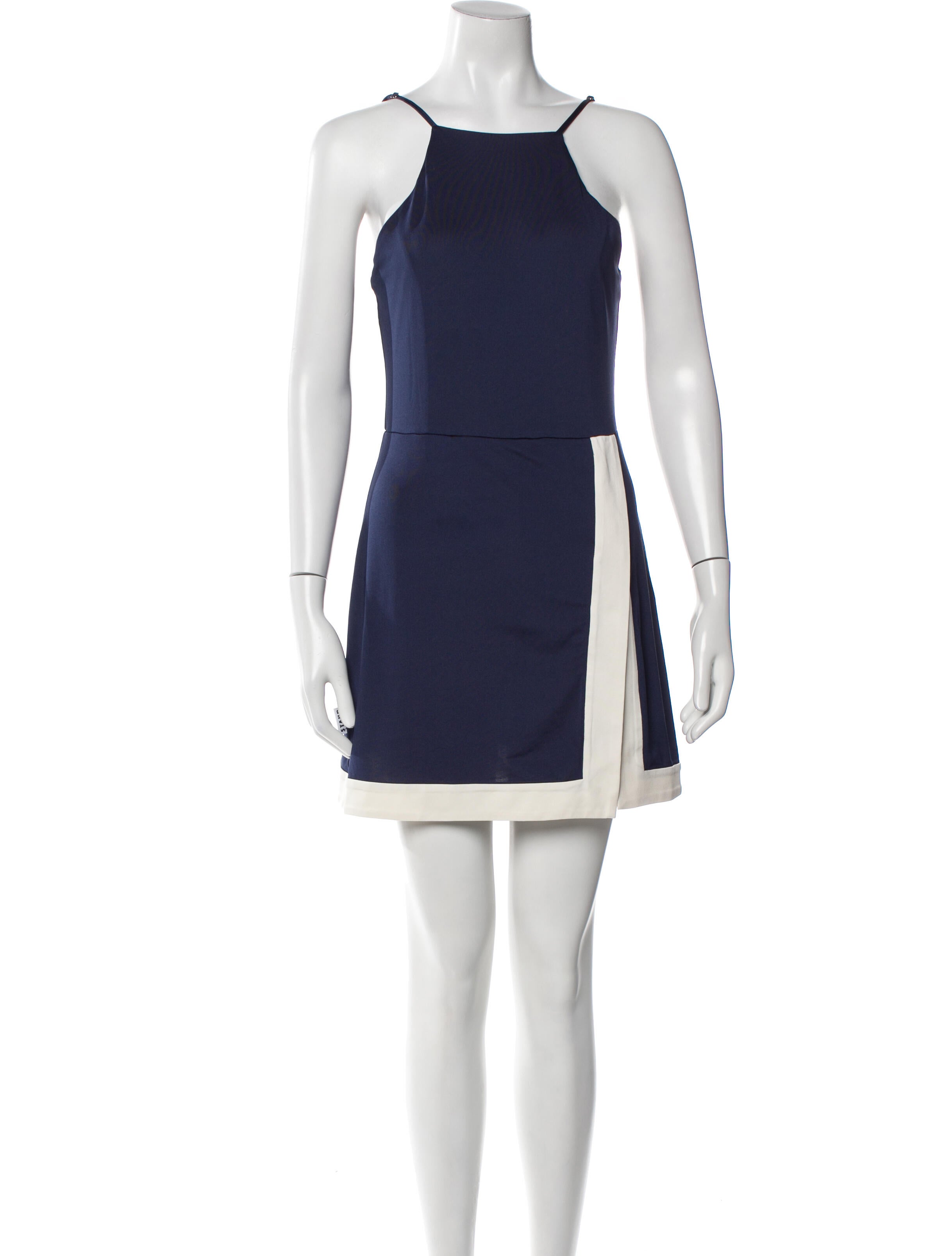 Staud Square Neckline Mini Dress