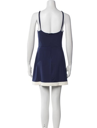 Staud Square Neckline Mini Dress