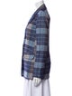 Staud Plaid Print Blazer