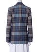 Staud Plaid Print Blazer