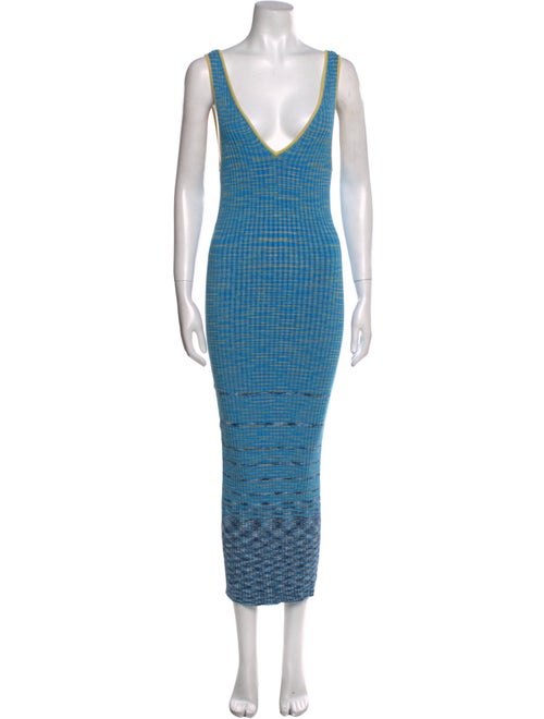 Staud Printed Midi Length Dress