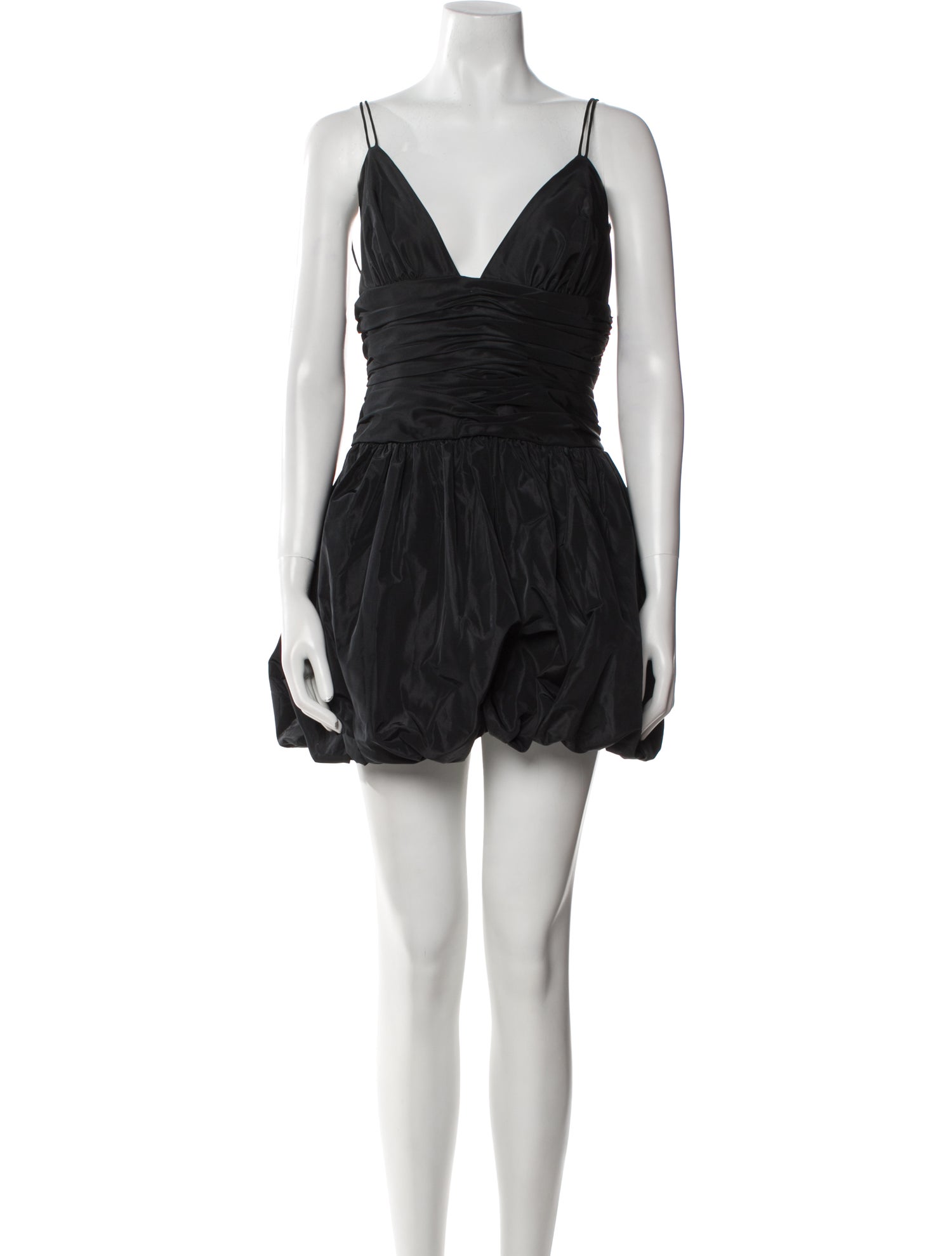 Staud V-Neck Mini Dress