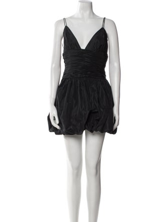 Staud V-Neck Mini Dress