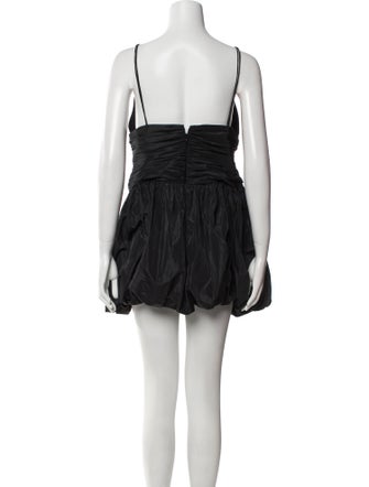 Staud V-Neck Mini Dress