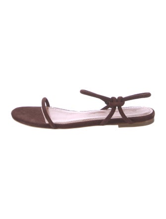 Staud Suede Slingback Sandals