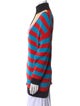 Staud Striped Mock Neck Sweater
