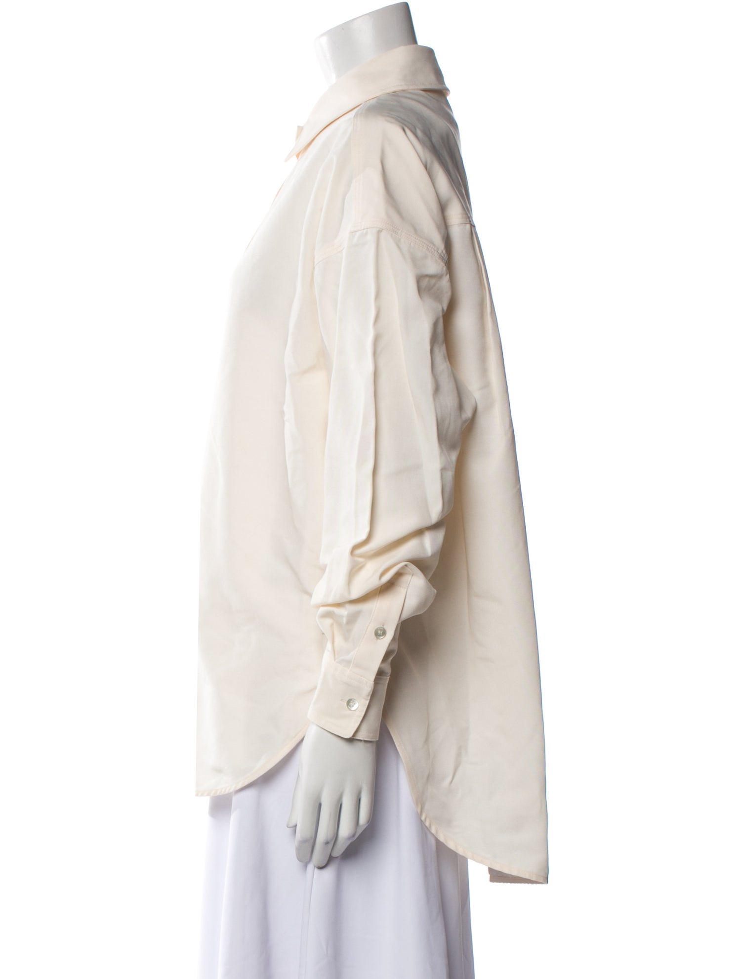 Staud Long Sleeve Button-Up Top