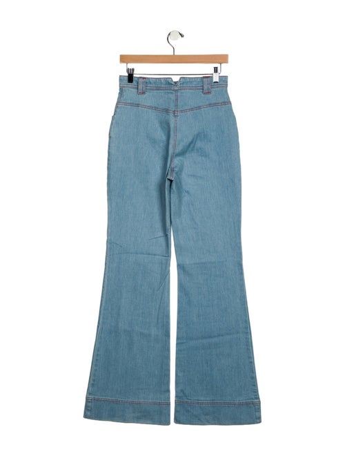 Staud High-Rise Wide Leg Jeans