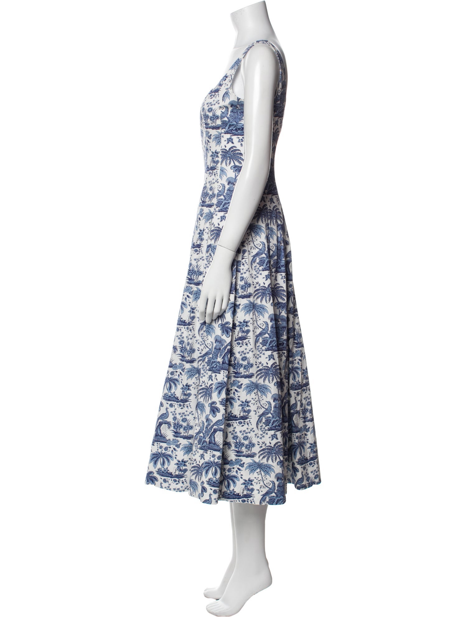 Staud Floral Print Long Dress