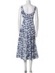 Staud Floral Print Long Dress