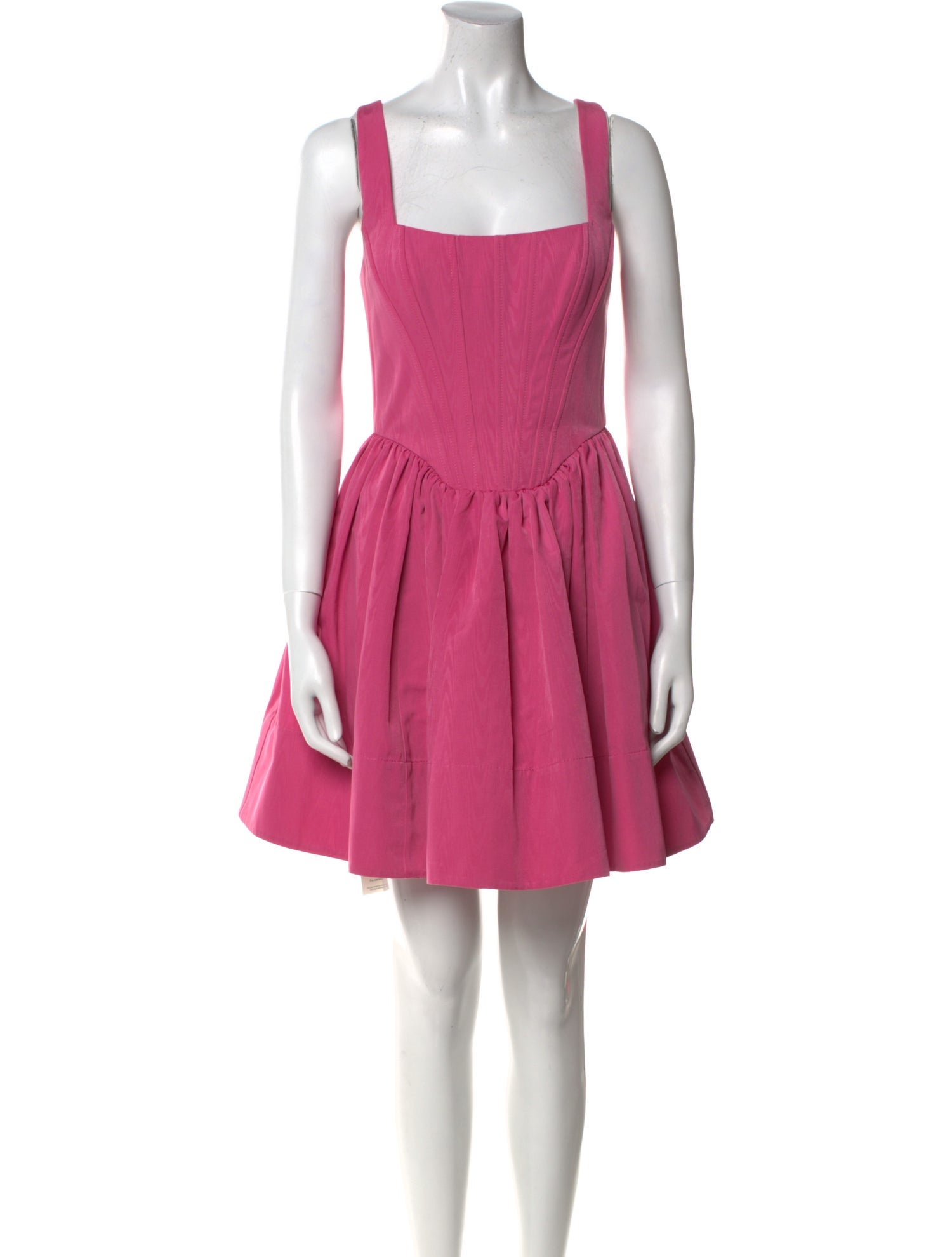 Staud Square Neckline Mini Dress