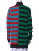 Staud Striped Mock Neck Sweater