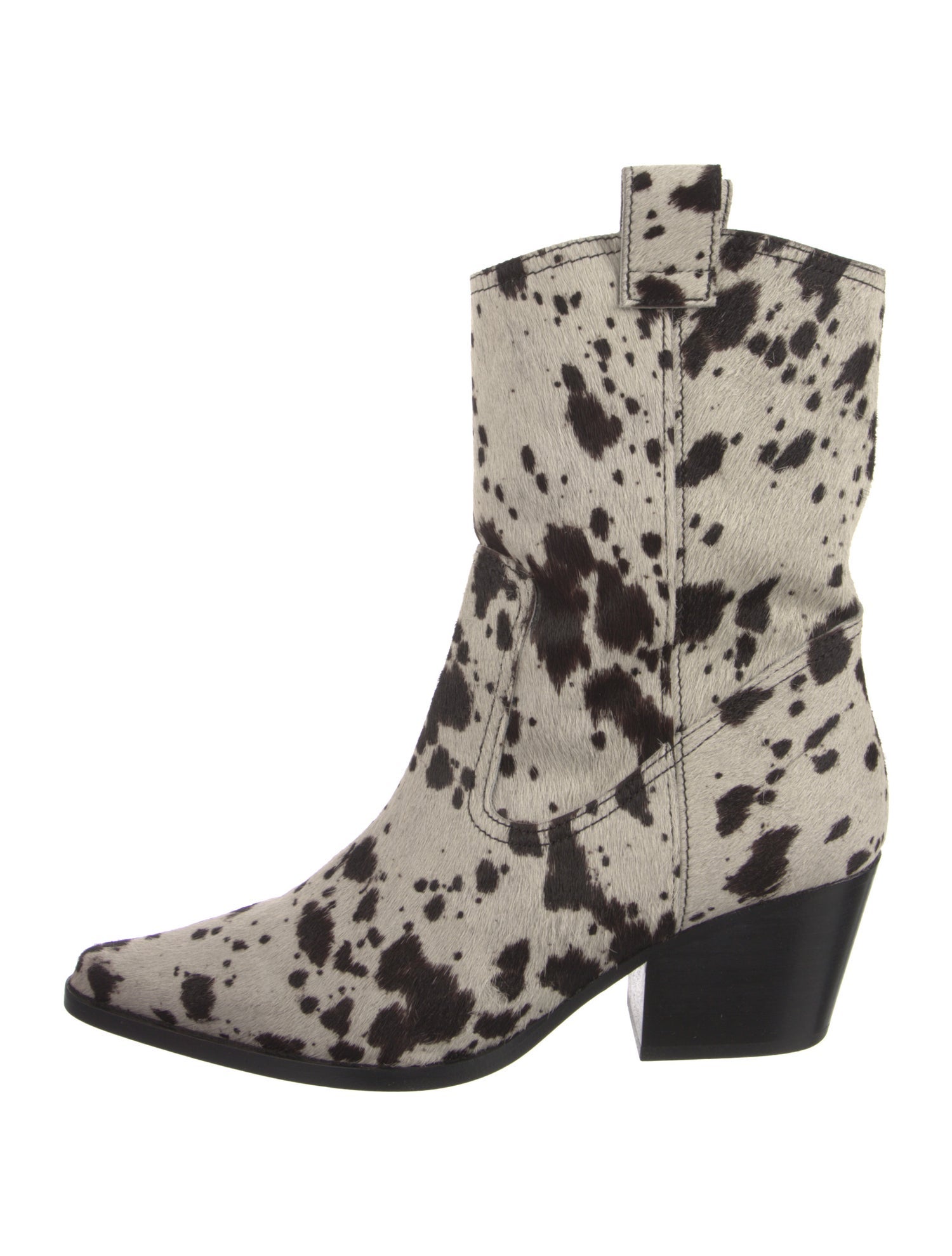 Staud Ponyhair Animal Print Western Boots w/ Tags