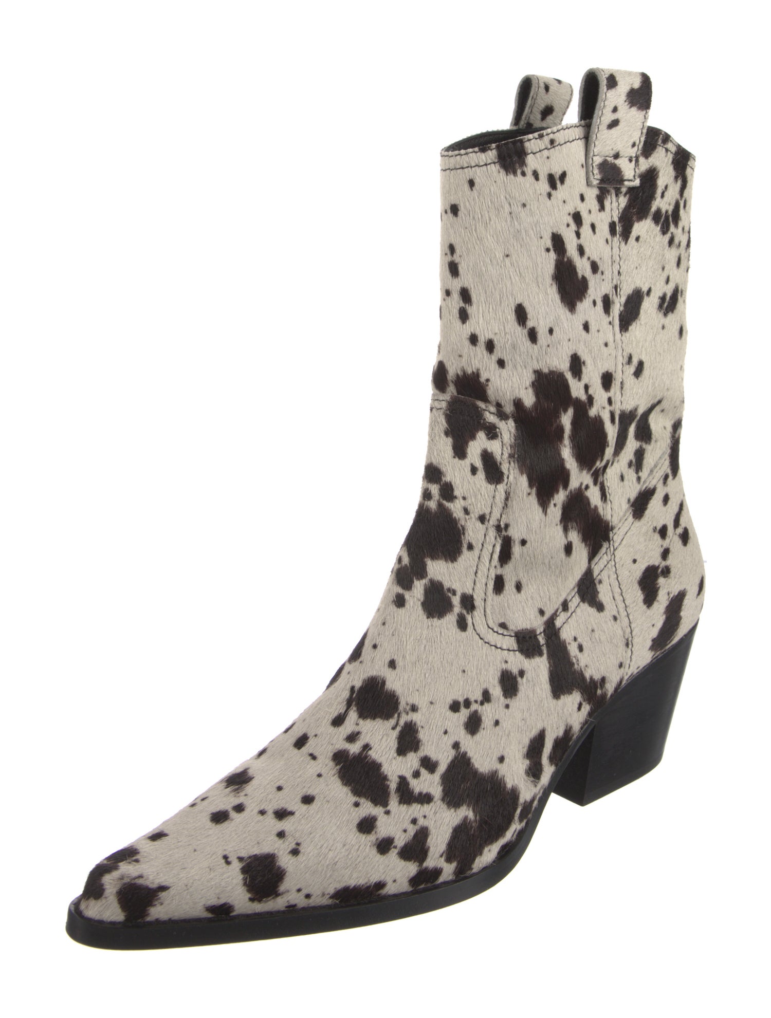 Staud Ponyhair Animal Print Western Boots w/ Tags