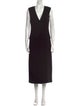 Staud V-Neck Midi Length Dress