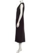 Staud V-Neck Midi Length Dress