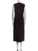 Staud V-Neck Midi Length Dress
