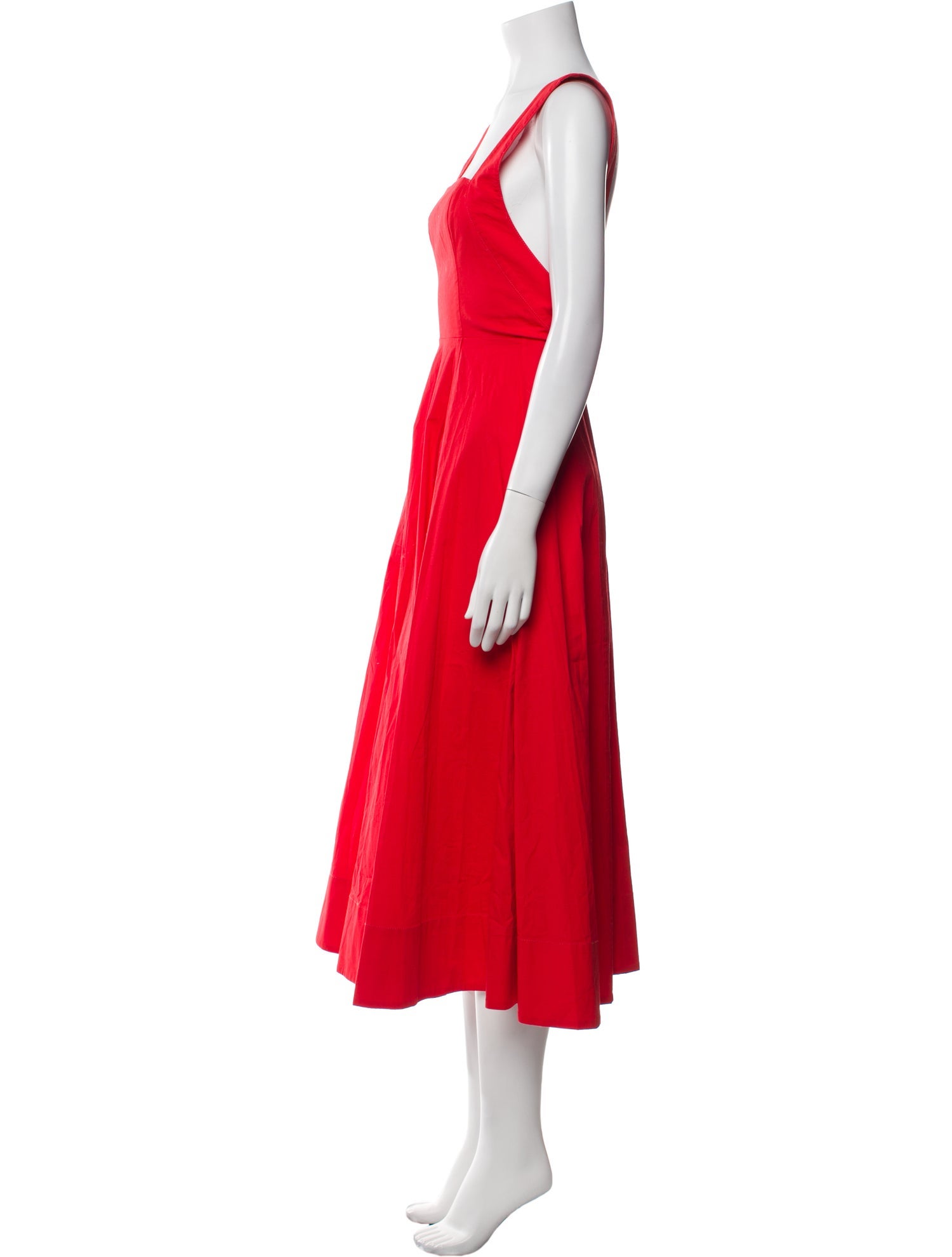 Staud Square Neckline Long Dress